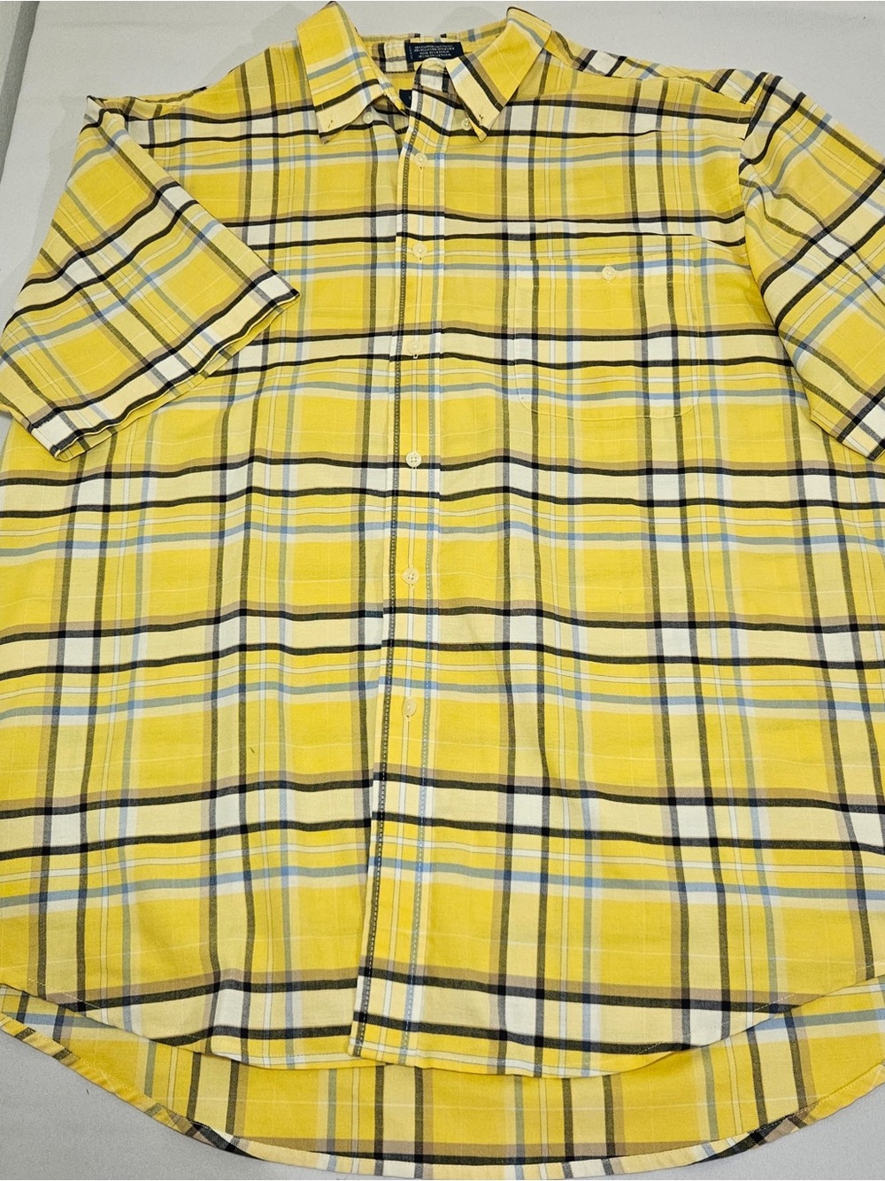 Towncraft Wrinkle Free Mens Plaid Short Sleeve Button Down Shirts XL Lot of 2 - Picture 2 of 15